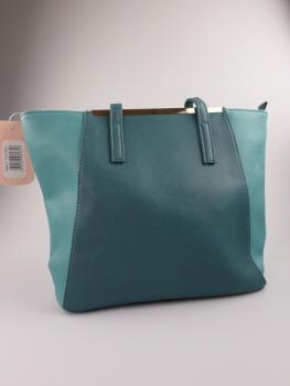 Nicole Brown, schöne zweifarbige Handtasche in türkis/petrol