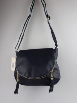 Nicole Brown, schöne Handtasche in navy