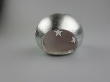 RESTPOSTEN+SONDERPOSTEN - Teelicht silber glänzend - 8 STÜCK