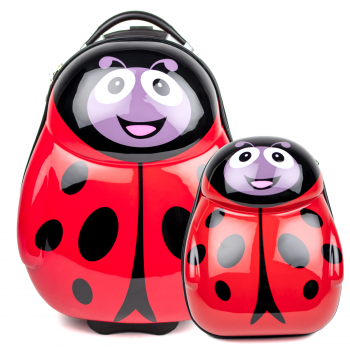 Kindertrolley set Hartschale Trolley Koffer Kinderkoffer Reisetrolley Rucksack