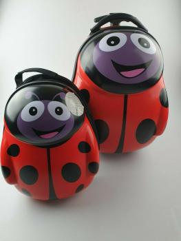 Kindertrolley set Hartschale Trolley Koffer Kinderkoffer Reisetrolley Rucksack