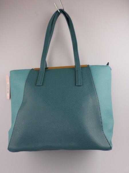 Nicole Brown, schöne zweifarbige Handtasche in türkis/petrol