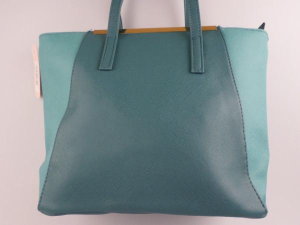 Nicole Brown, schöne zweifarbige Handtasche in türkis/petrol