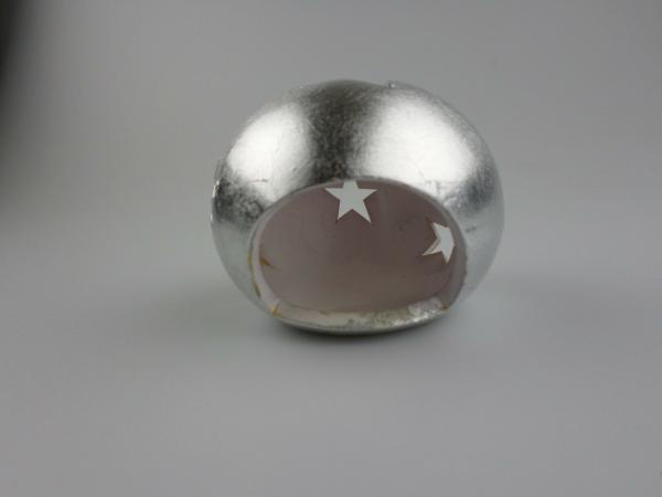 RESTPOSTEN+SONDERPOSTEN - Teelicht silber glänzend - 8 STÜCK