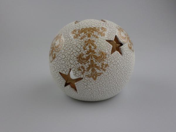 RESTPOSTEN+SONDERPOSTEN ,Teelicht weiß/ gold ,8 STÜCK