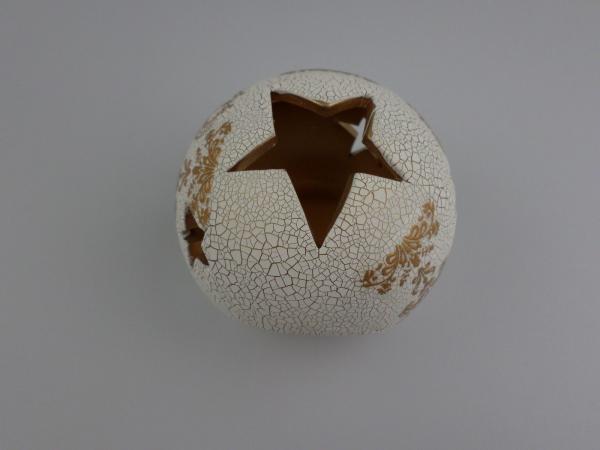 RESTPOSTEN+SONDERPOSTEN ,Teelicht weiß/ gold ,8 STÜCK