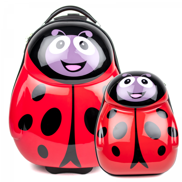 Kindertrolley set Hartschale Trolley Koffer Kinderkoffer Reisetrolley Rucksack