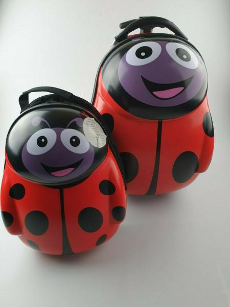 Kindertrolley set Hartschale Trolley Koffer Kinderkoffer Reisetrolley Rucksack