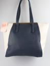 Nicole Brown, schöne zweifarbige Handtasche in navy/cream