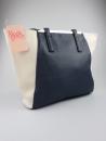 Nicole Brown, schöne zweifarbige Handtasche in navy/cream